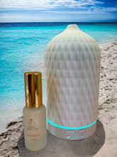 Load image into Gallery viewer, Ceramic Diffuser for Essential Oils with Calming Soft light and Spray Mist - White