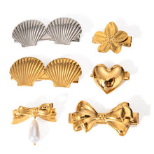 Load image into Gallery viewer, Costume - Jewellery - Hair Bands & Accessories - Ponytail Clips/Combs - Stylish 18 Ct Gold Plated