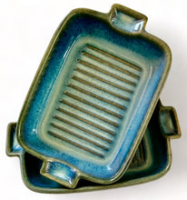 Load image into Gallery viewer, Baking Dish - Blue Glazed Pottery