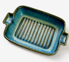 Load image into Gallery viewer, Baking Dish - Blue Glazed Pottery