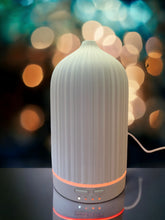 Load image into Gallery viewer, Essential Oil Ceramic Diffuser with Calming Soft light and Spray Mist - White