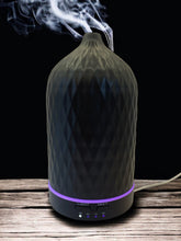 Load image into Gallery viewer, Essential Oil Ceramic Diffuser with Calming Soft light and Spray Mist - Black
