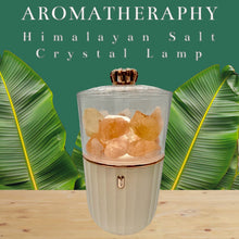 Load image into Gallery viewer, Essential Oil Aromatheraphy Lamp with Salt Crystals from the Himalayas with Calming Soft light