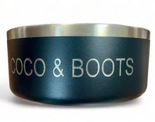 Load image into Gallery viewer, Pet Bowl - Personalised Pet Name "Lazer Engraving" with your very own pets name