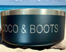 Load image into Gallery viewer, Pet Bowl - Personalised Pet Name "Lazer Engraving" with your very own pets name