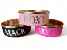 Load image into Gallery viewer, Pet Bowl - Personalised "Pet Name Laminating" with your very own pets name