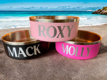 Load image into Gallery viewer, Pet Bowl - Personalised "Pet Name Laminating" with your very own pets name
