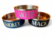 Load image into Gallery viewer, Pet Bowl - Personalised "Pet Name Laminating" with your very own pets name